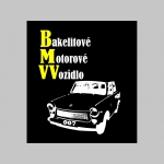 BMVV Bakelitové motorové vozidlo čierne tielko 100%bavlna značka Fruit of The Loom